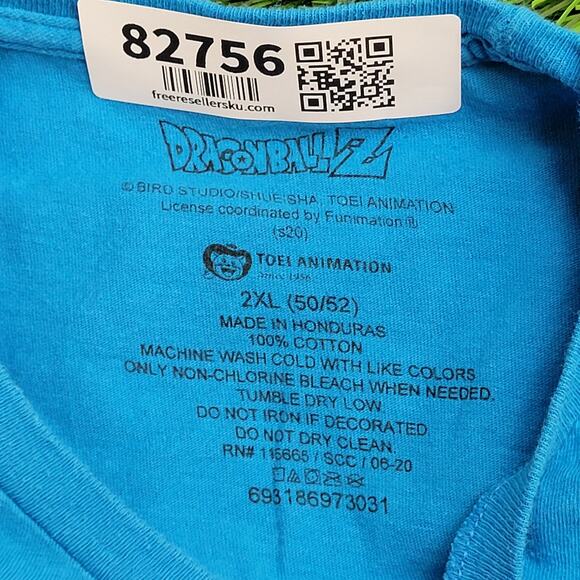 Dragon Ball Z Anime Shirt XL/2XL 25x28 Blue Picalo - Picture 9 of 14